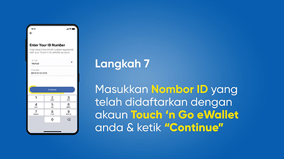 Image from: Step to recover Touch 'n Go eWallet account with NEW Mobile Number