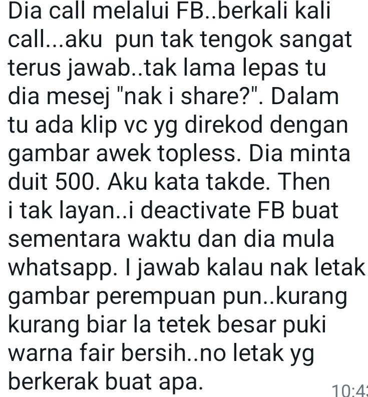 Image from: Berhati-hati Dengan Ugutan Melalui Panggilan Video #Scam