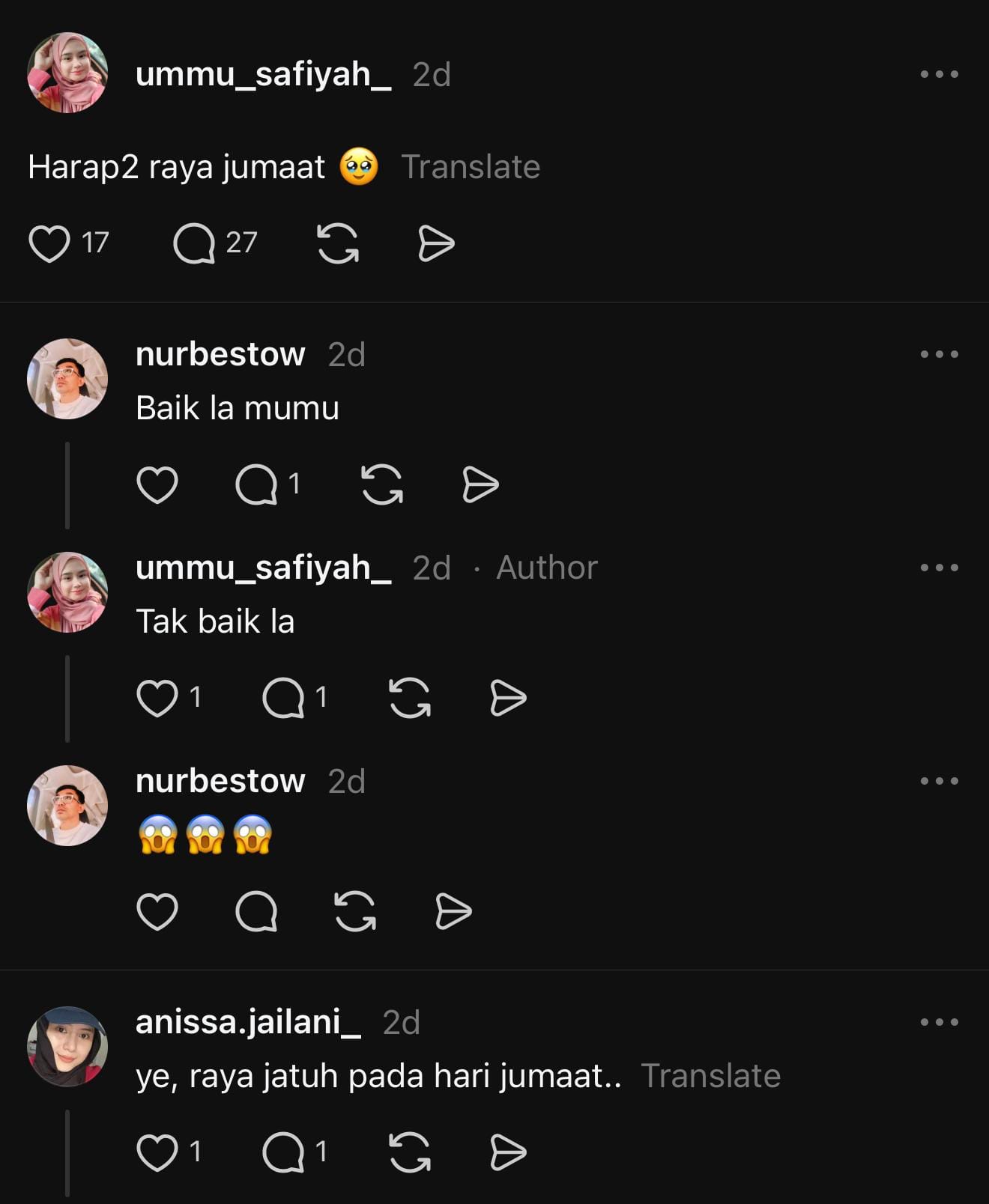 Image from: #RAYA2026 | Raya Terkejut Again? Malaysians predicts Raya might happen on Friday.