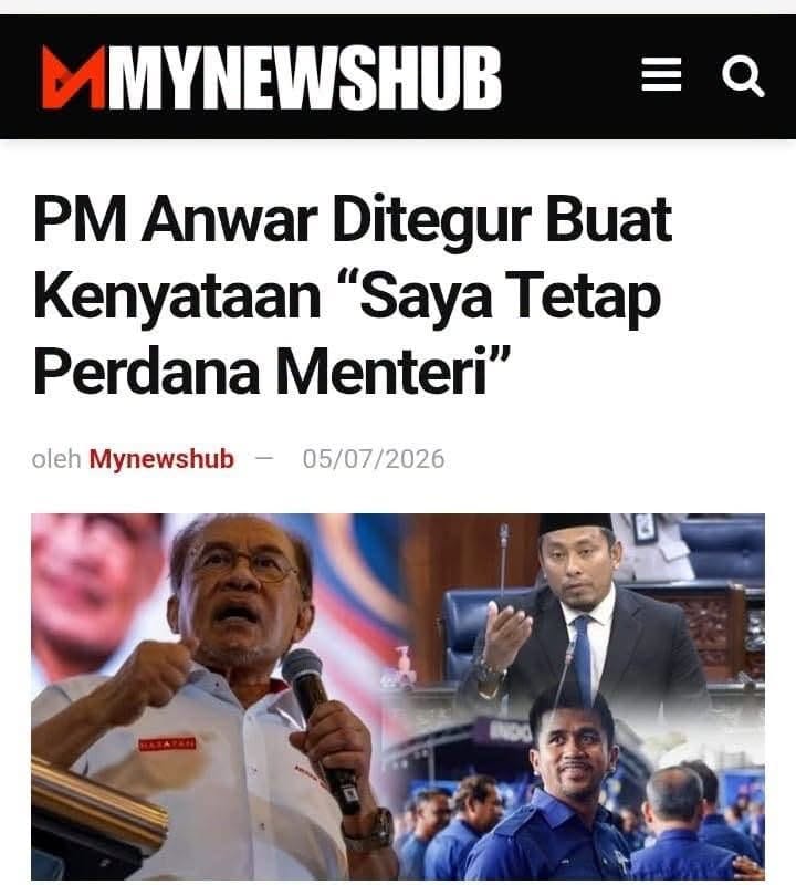 Image from: 2018, Rakyat Mengundi Harapan. 2026, Rakyat Memberi Hukuman.