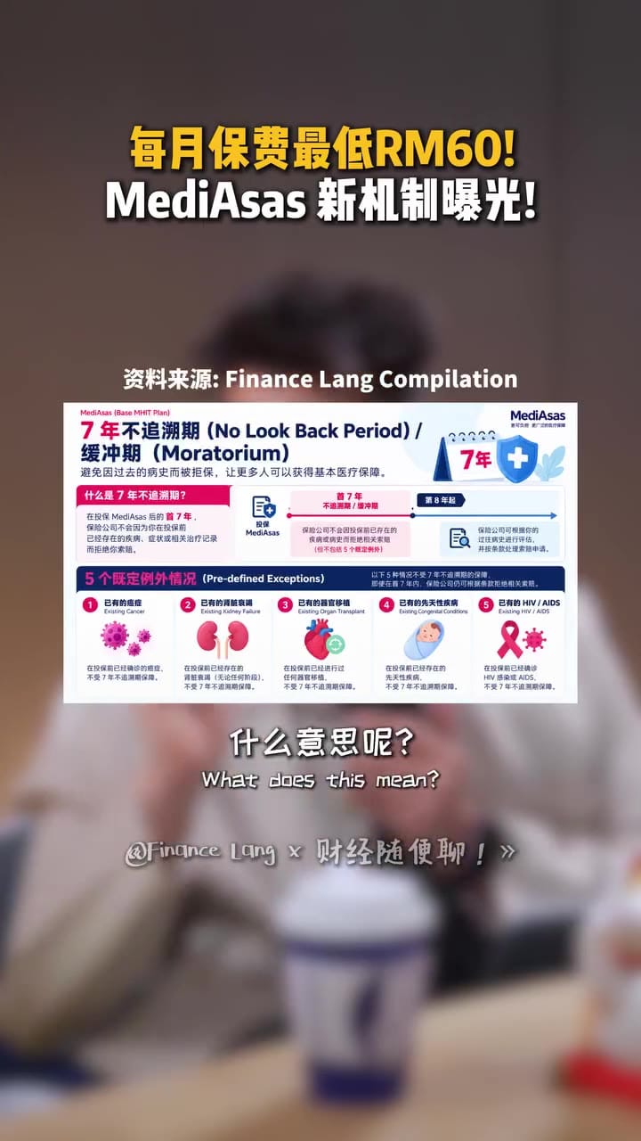 Image from: MediAsas 2.0新机制曝光：保费全国统一且吸烟不加费，增设7年不追溯条款