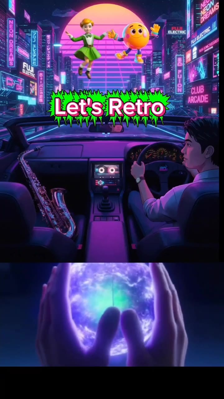 Image from: Retro Wave Visualizer Showcases 80s Cityscape Aesthetic and Music by Kevin Wong