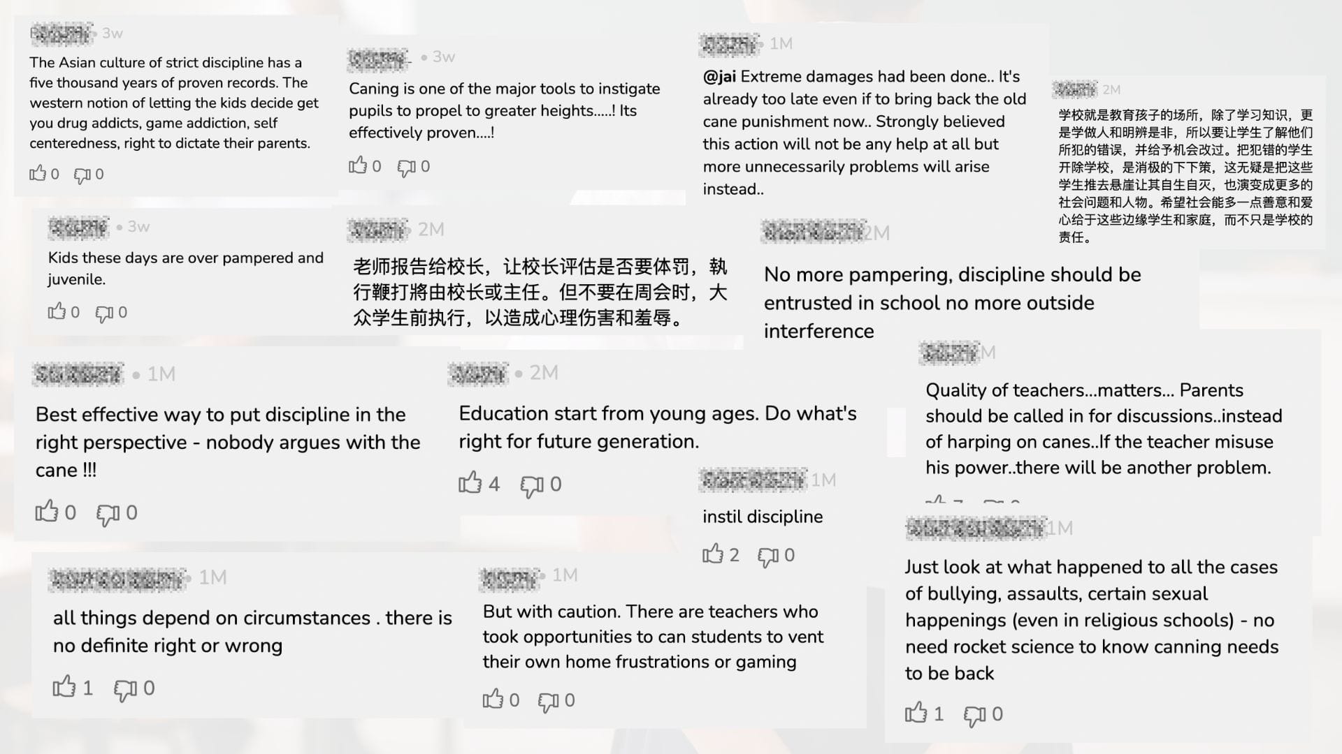Image from: Survey: 84% of Malaysians Support Bringing Caning Back in Schools