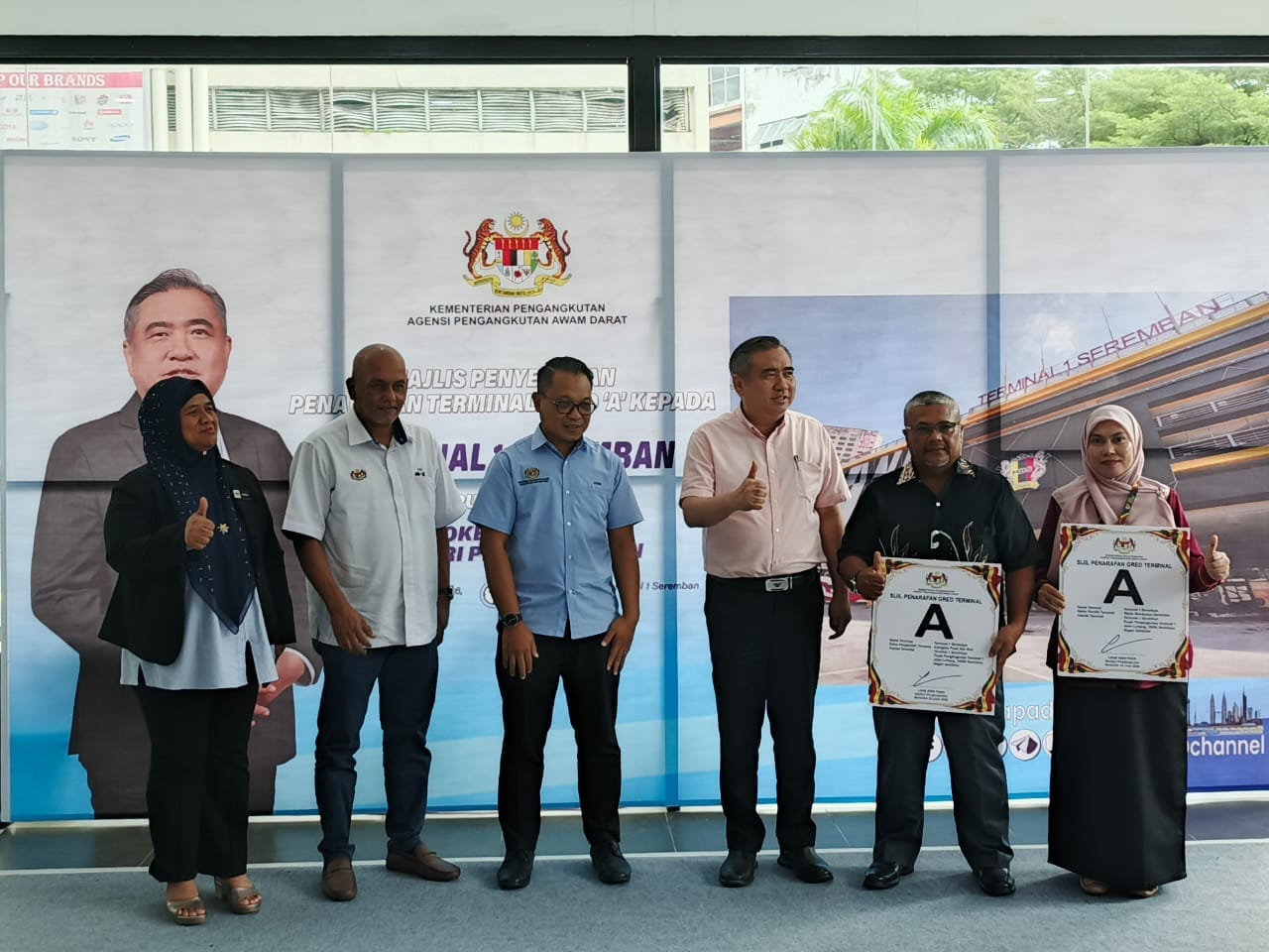 Image from: Terminal 1 Seremban Terima Penarafan Gred A, Perkukuh Ekosistem Pengangkutan Awam Darat Negeri Sembilan