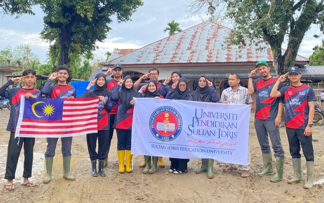 Image from: UPSI universiti pertama santuni mangsa banjir Pidie Jaya, misi antarabangsa akademik