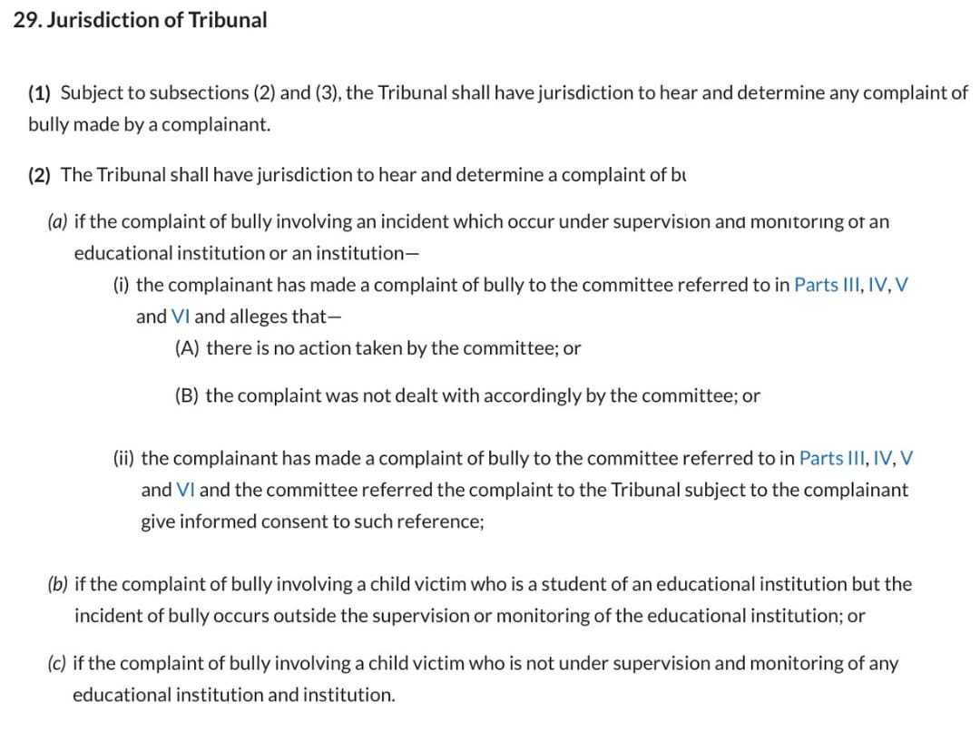 Image from: Parents Now Legally Liable for Children’s Acts of Bullying as Malaysia Introduces World's First Anti-Bullying Tribunal