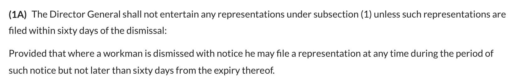 Image from: Fired without Valid Reason? How to Take Your Boss to Industrial Court & Win Your Job Back or Up to 2 Years' Backwages
