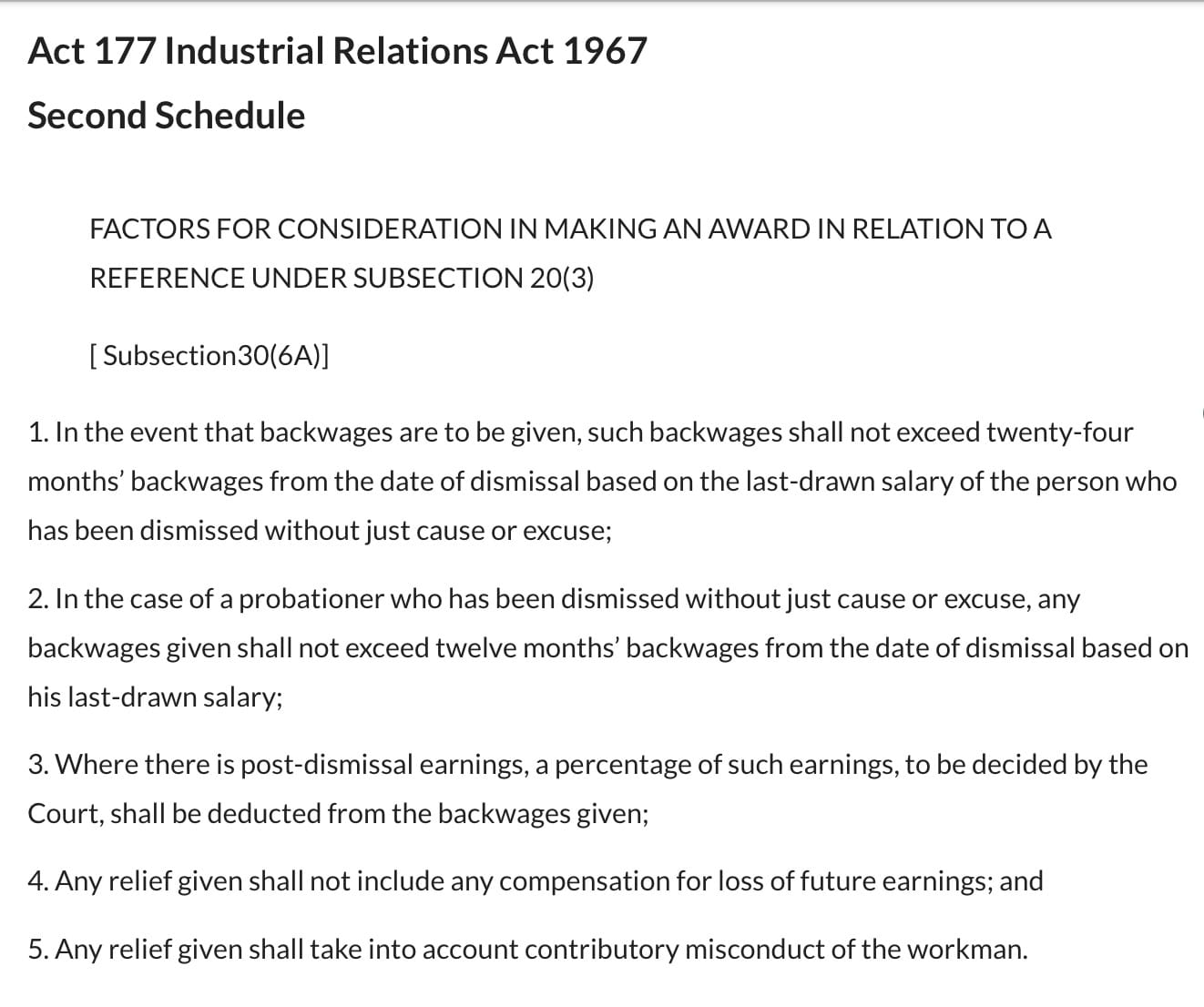 Image from: Fired without Valid Reason? How to Take Your Boss to Industrial Court & Win Your Job Back or Up to 2 Years' Backwages