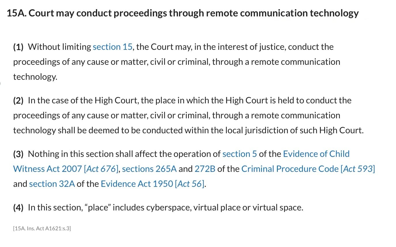 Image from: If an Accused in Malaysia is Warded & Can't Attend Court, Can the Judge Just Hold Proceedings at the Hospital?