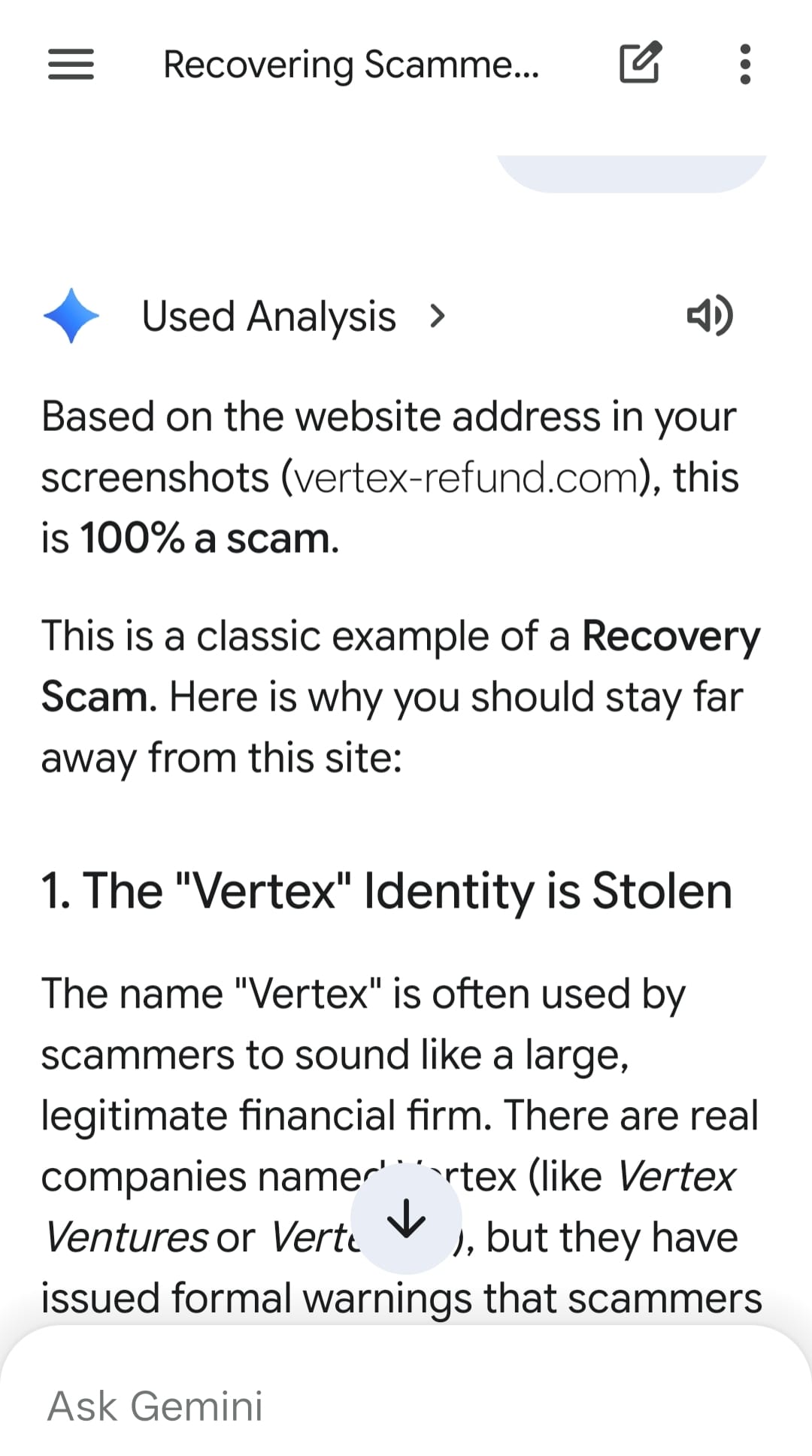 Image from: A scam over a scam