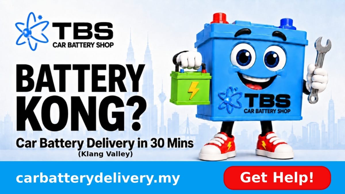 Image from: #MYSMEStory: Dead Car Battery? No Tow Truck Needed! TBS Car Battery Shop Delivers a Fix in 30 Minutes