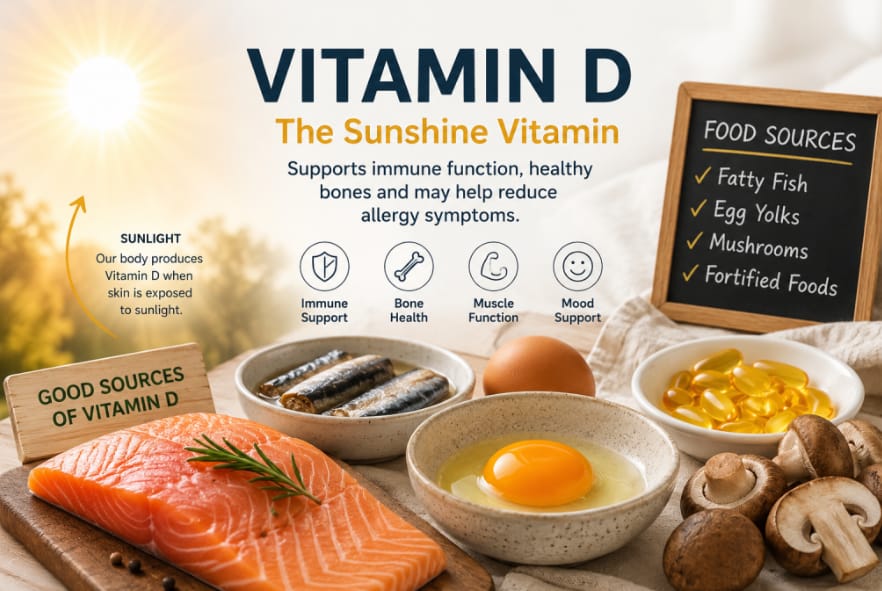 Image from: Best Vitamins and Supplements for Allergies: Vitamin D, Omega-3, Probiotics and Iron