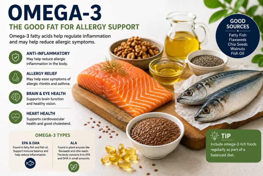 Image from: Best Vitamins and Supplements for Allergies: Vitamin D, Omega-3, Probiotics and Iron
