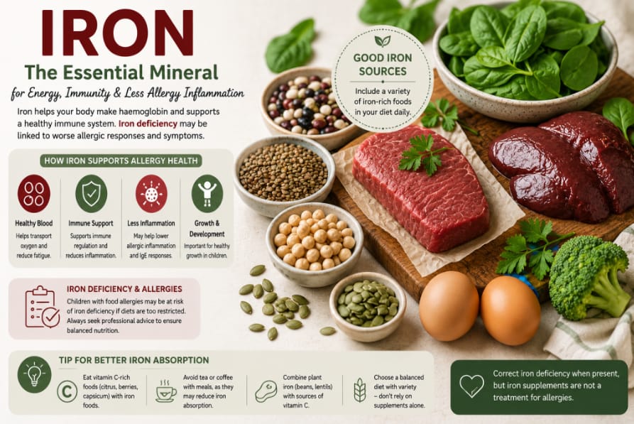 Image from: Best Vitamins and Supplements for Allergies: Vitamin D, Omega-3, Probiotics and Iron