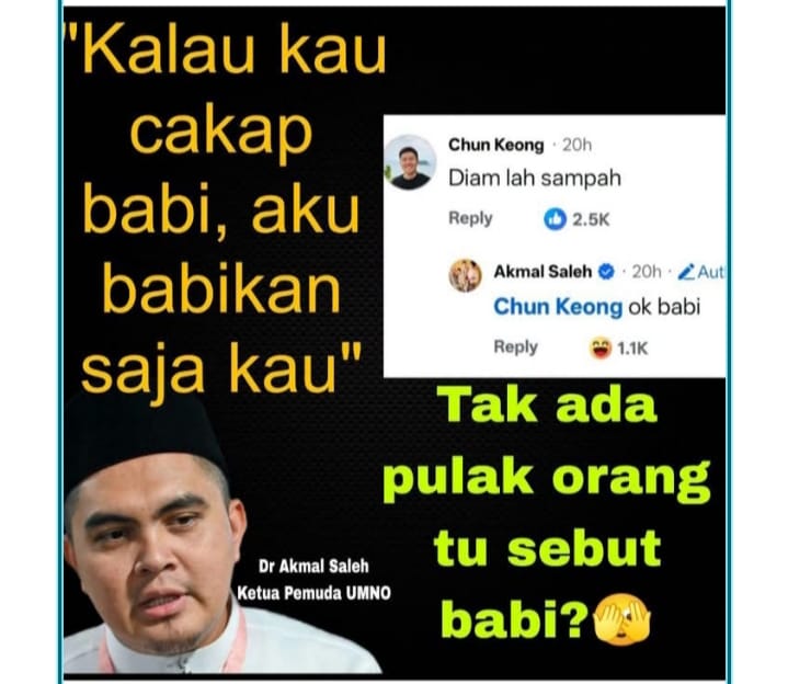 Image from: OPINION | Akmal To Use “Babi” Word On Those Who Deserve It!! – But Who Actually Deserves It…?!!