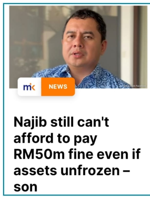 Image from: ​​OPINION | "You Help Me, I Help You" — But Why Not Many 'Rushing' To Help Najib Raise RM50 Million...?!!