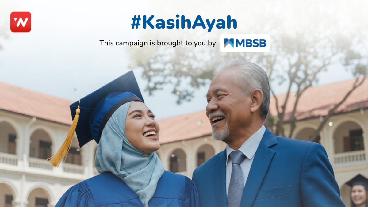 Image from: #KasihAyah | Son-Dad sharing same birthday date of 45 year age gap, enjoy travelling, thinking & innovative interests
