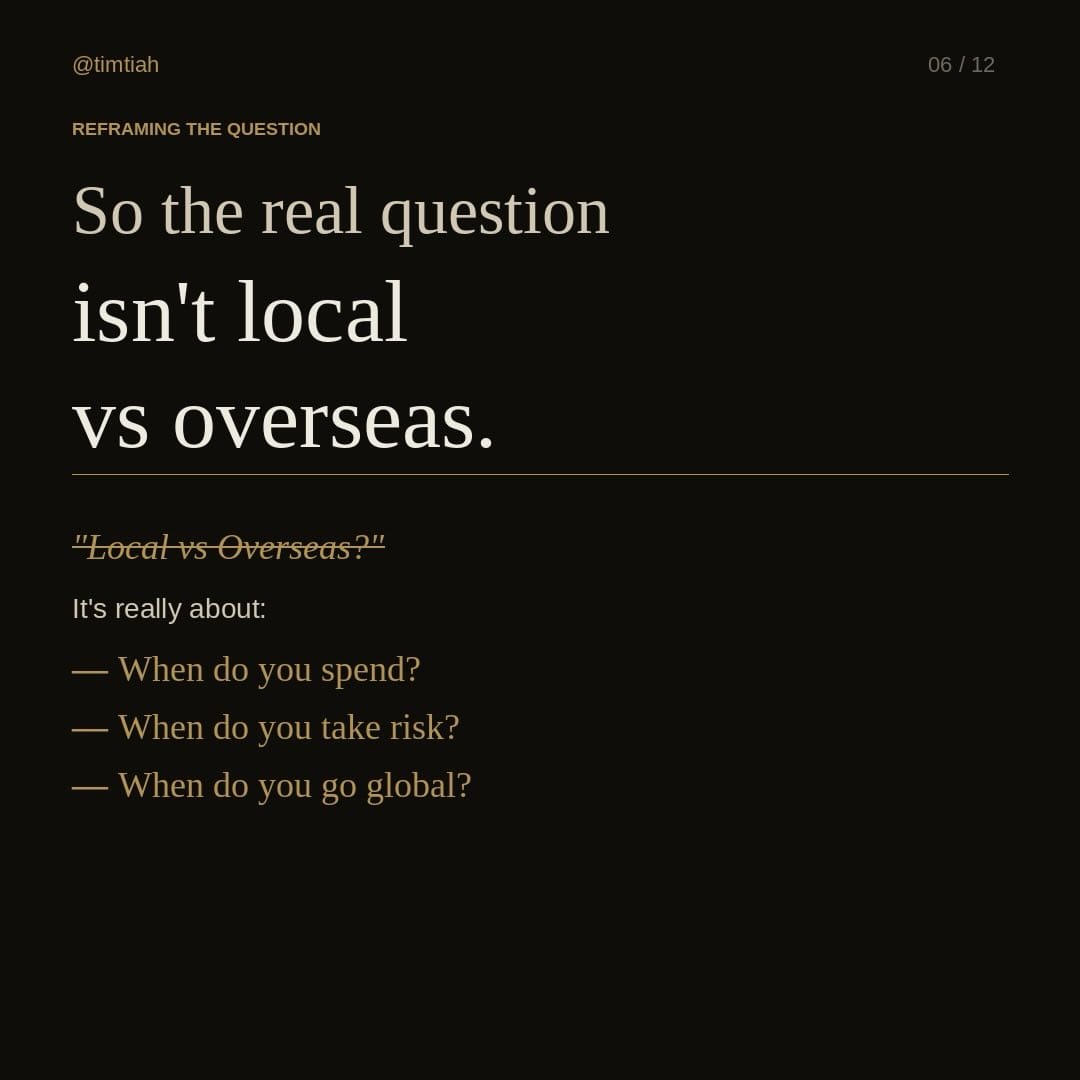 Image from: Your friend goes overseas for university. You stay in Malaysia.