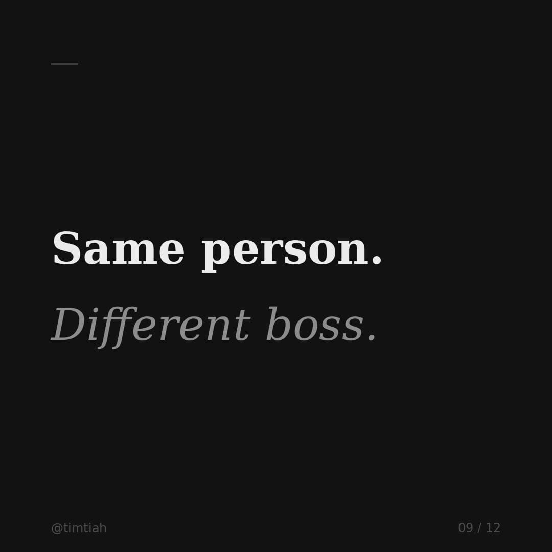 Image from: You can tell a lot about your boss by how you act around them