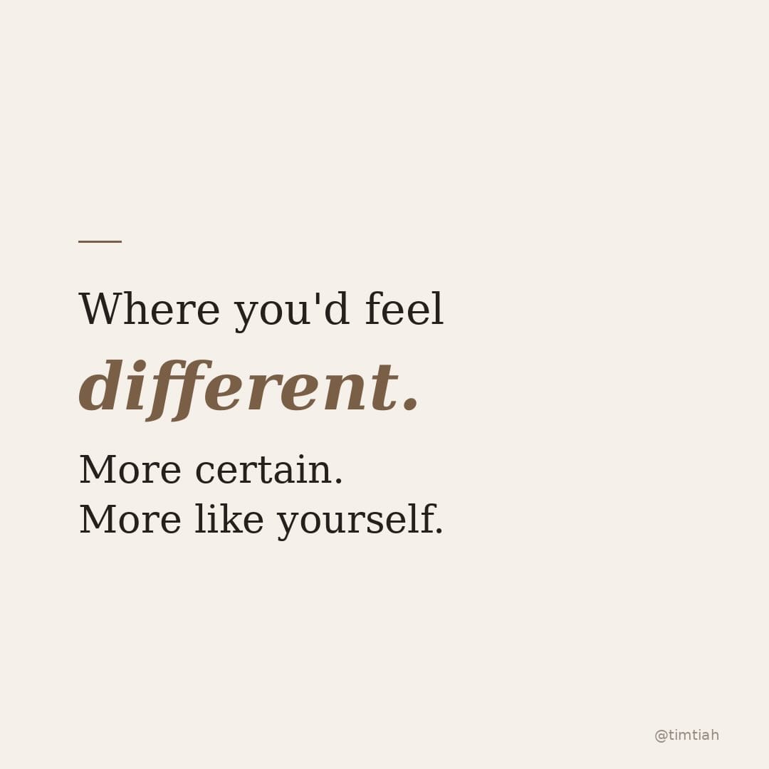 Image from: When we were younger, people used to say "you have your whole life ahead of you."