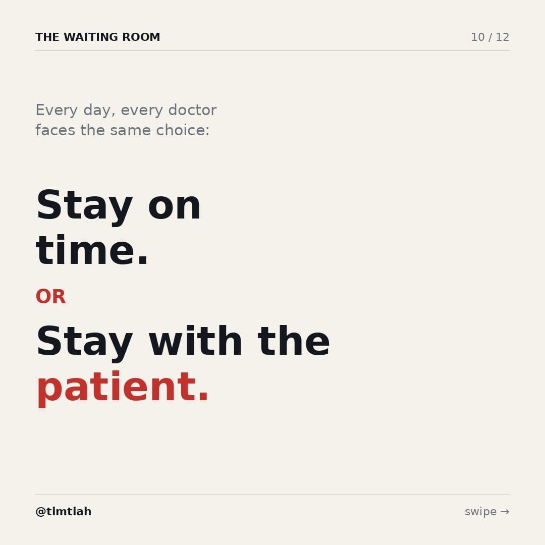 Image from: Why are doctors always late for your appointment ?