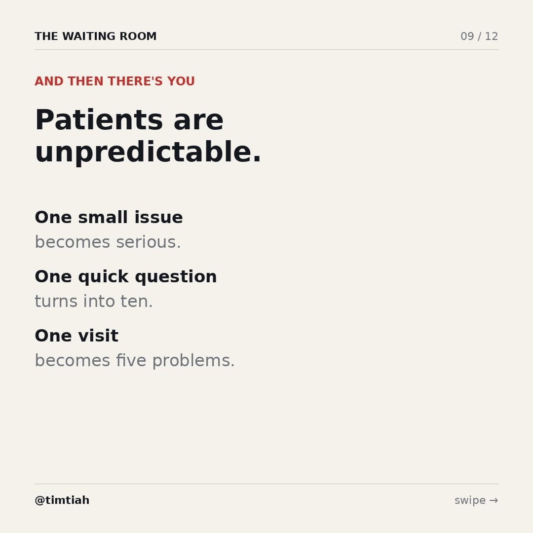Image from: Why are doctors always late for your appointment ?
