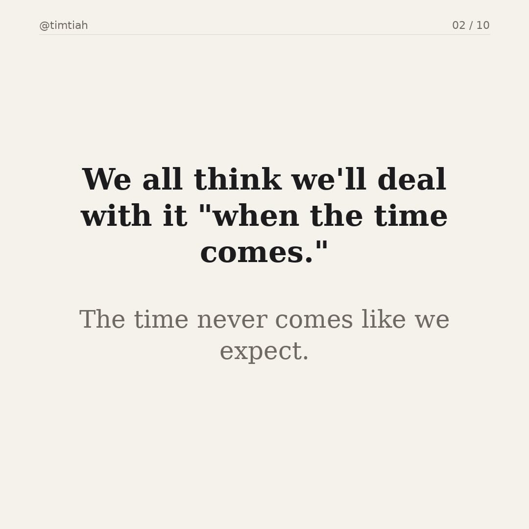Image from: One day we’ll have to make a life decision for our parents
