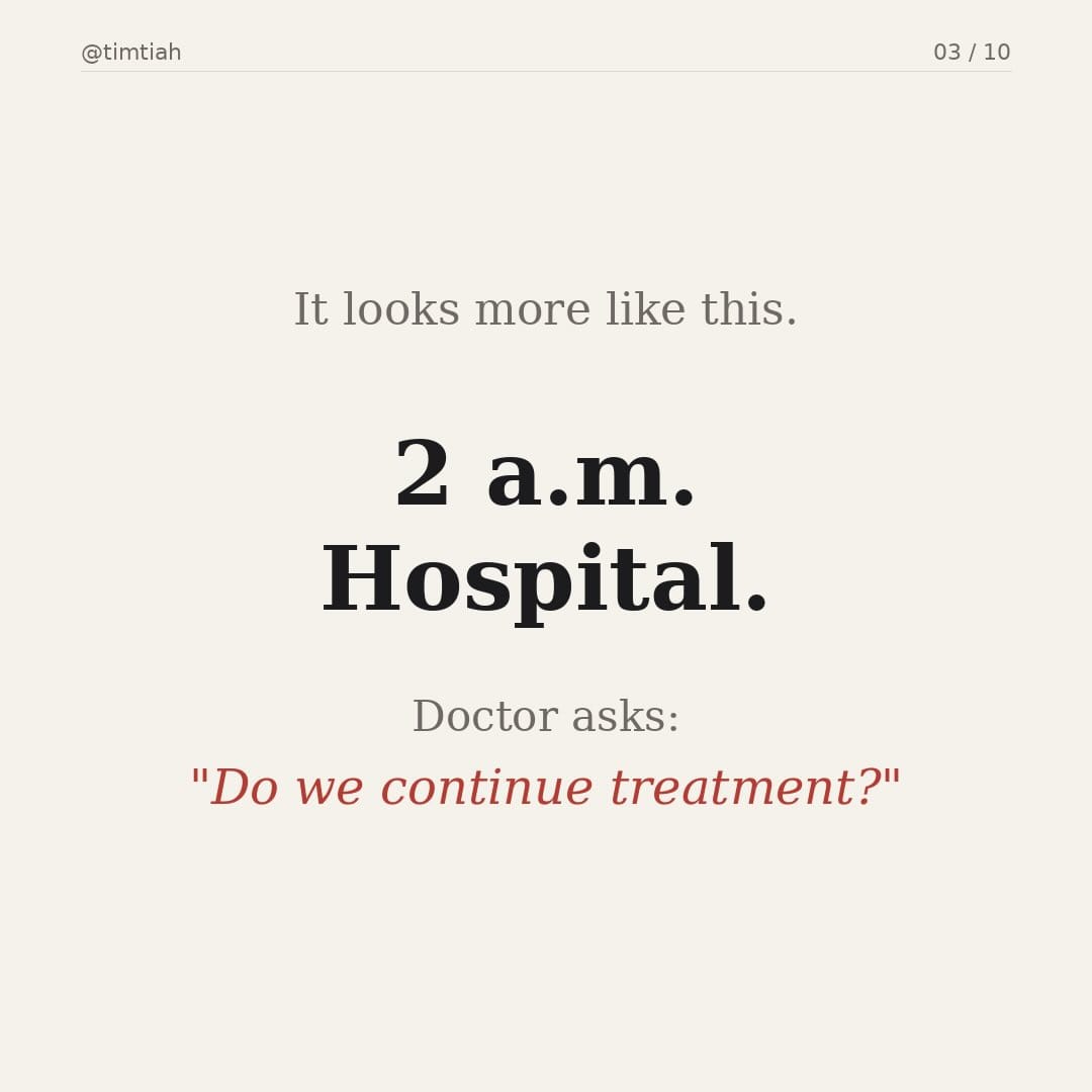 Image from: One day we’ll have to make a life decision for our parents