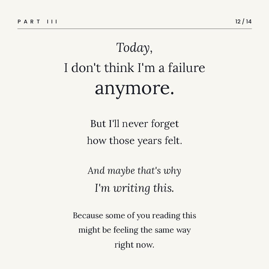 Image from: 10 years ago I thought I was a failure