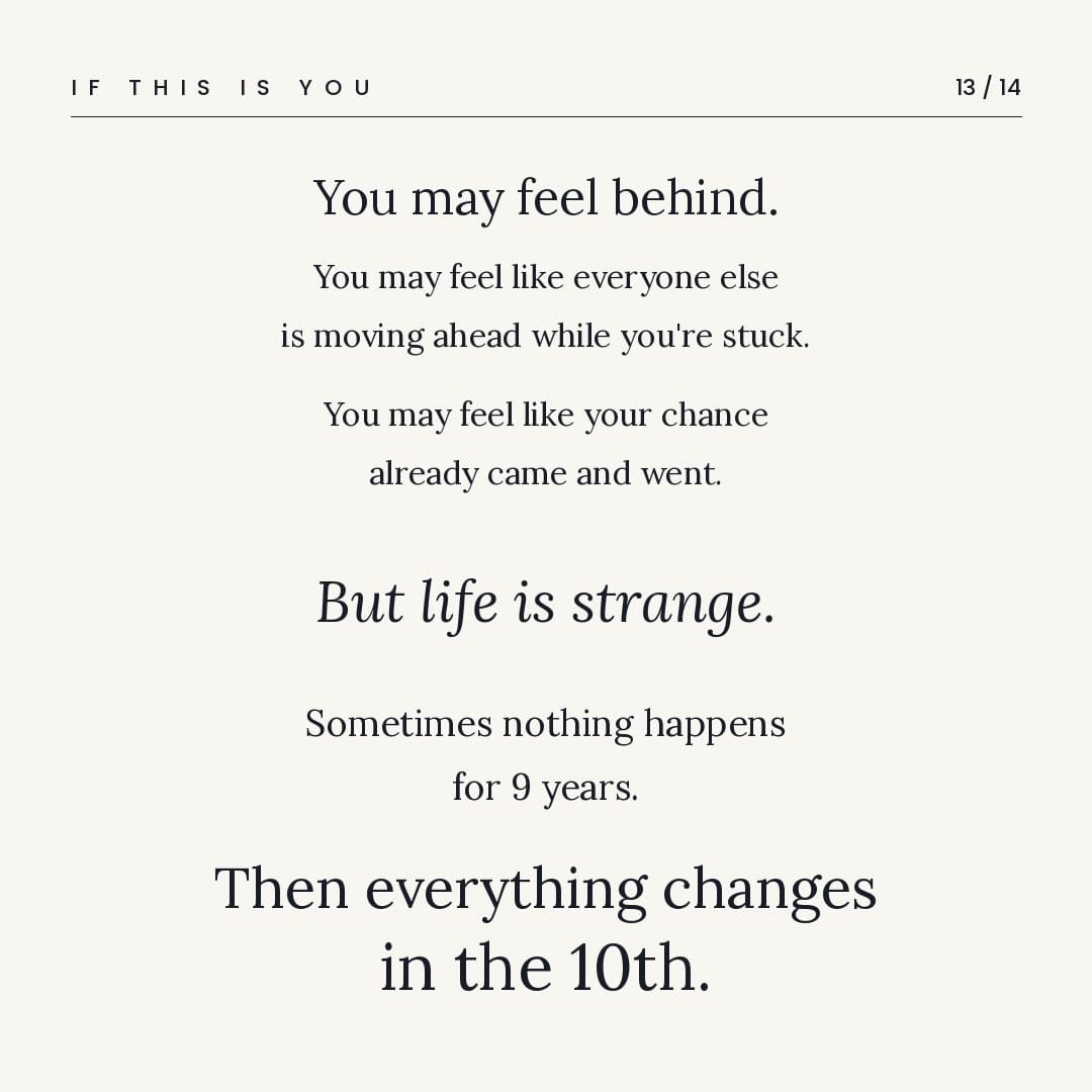 Image from: 10 years ago I thought I was a failure