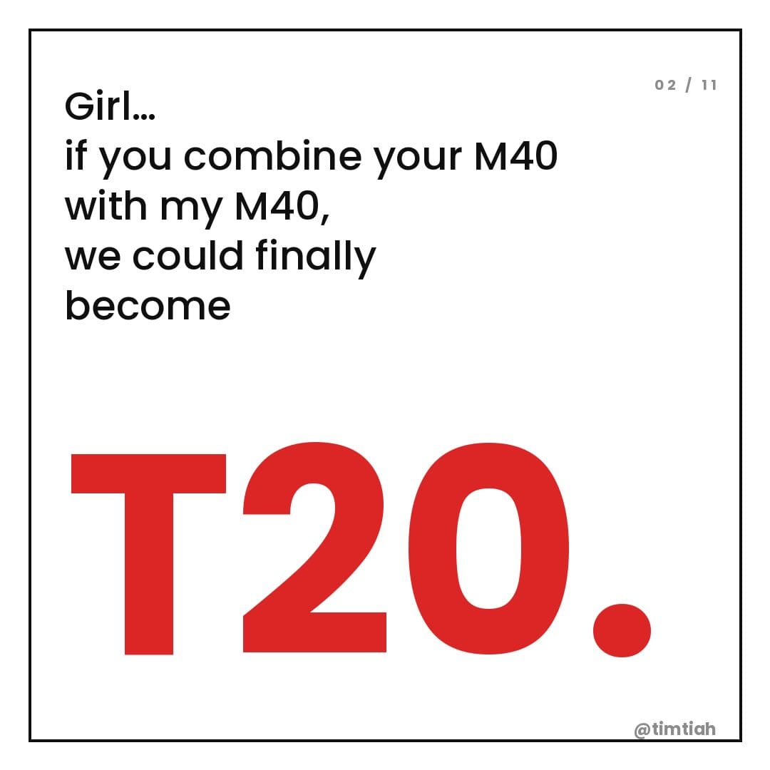 Image from: How to convince a girl to marry you (T20 edition)