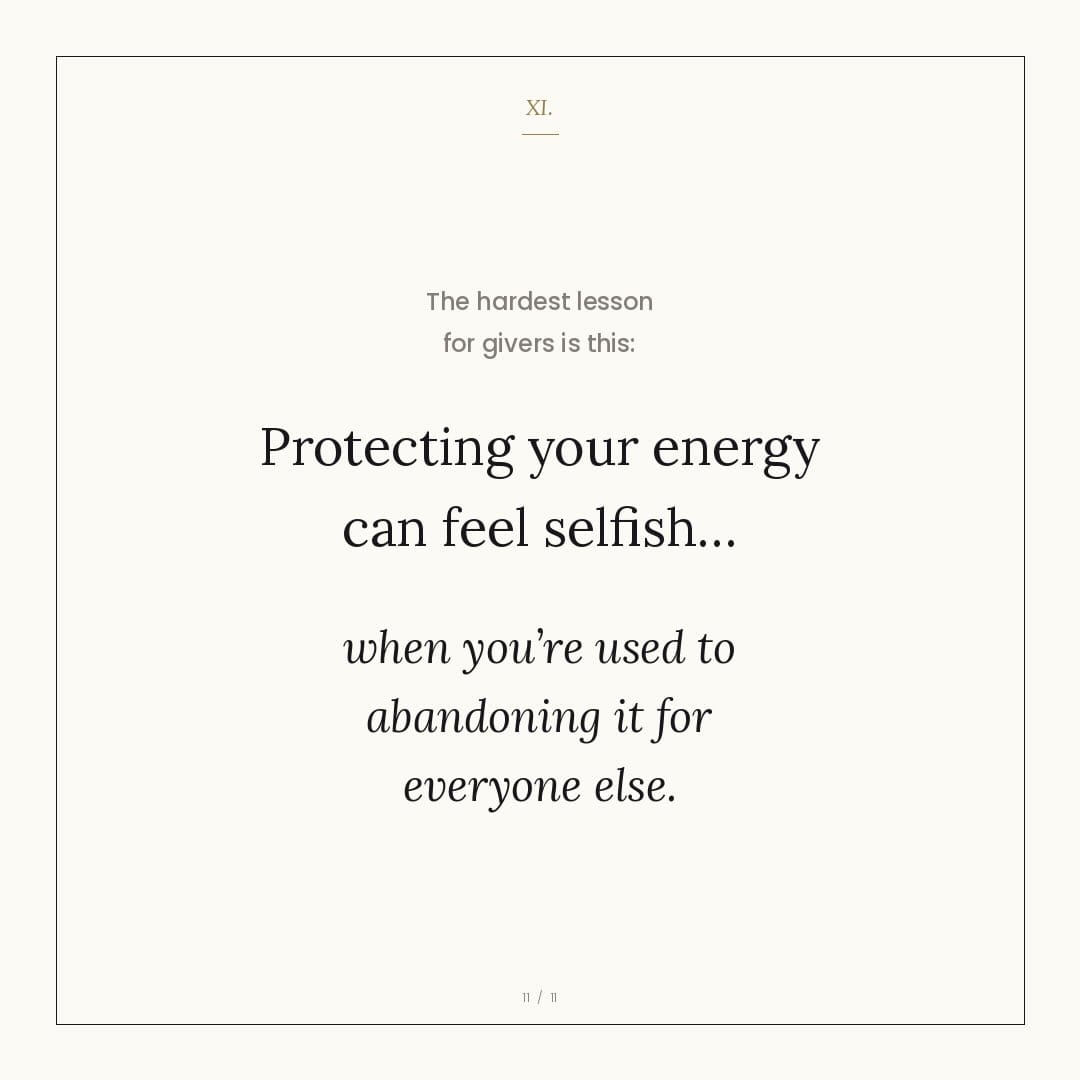 Image from: Givers eventually get tired too...