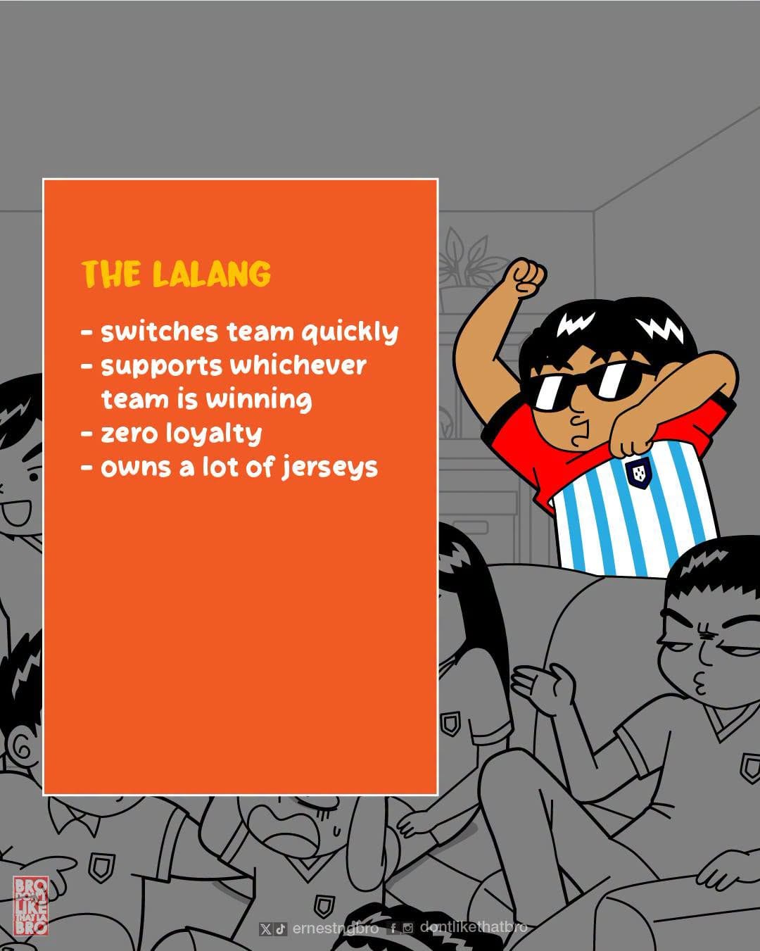 Image from: There is one in every friend group. Which World Cup fan are you?
