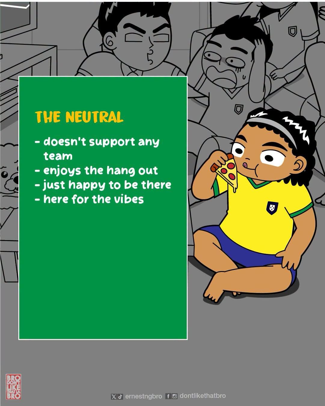 Image from: There is one in every friend group. Which World Cup fan are you?