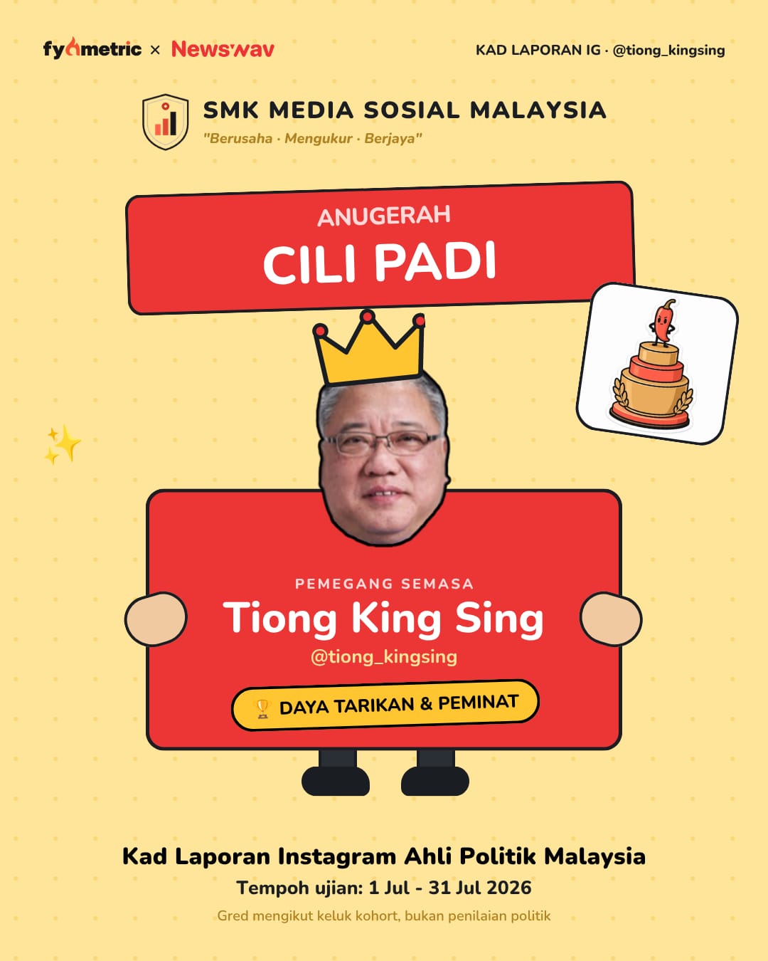 Image from: The IG Report Cards of Malaysian Politicians π | Mat Sabu's Politician Card! π