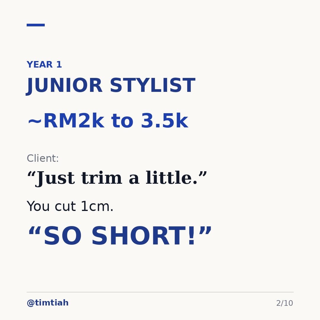 Image from: What your career looks like as a hair stylist in Malaysia