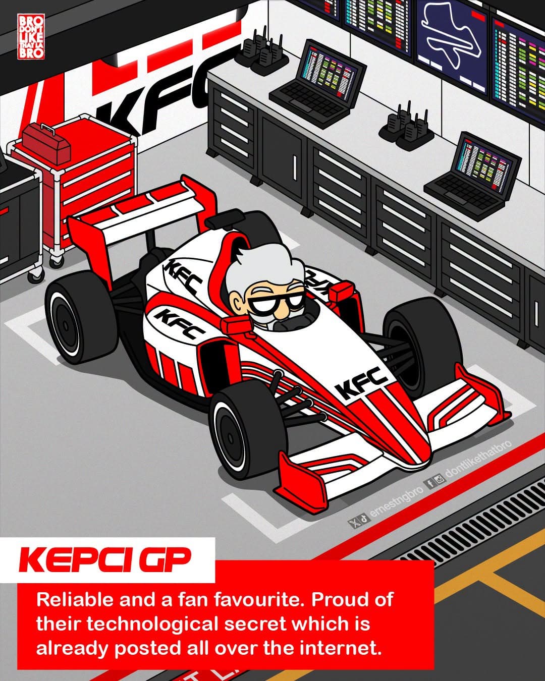 Image from: It's RACE WEEK! Getting hyped for this weekend! Which Fast Food racing team are you?