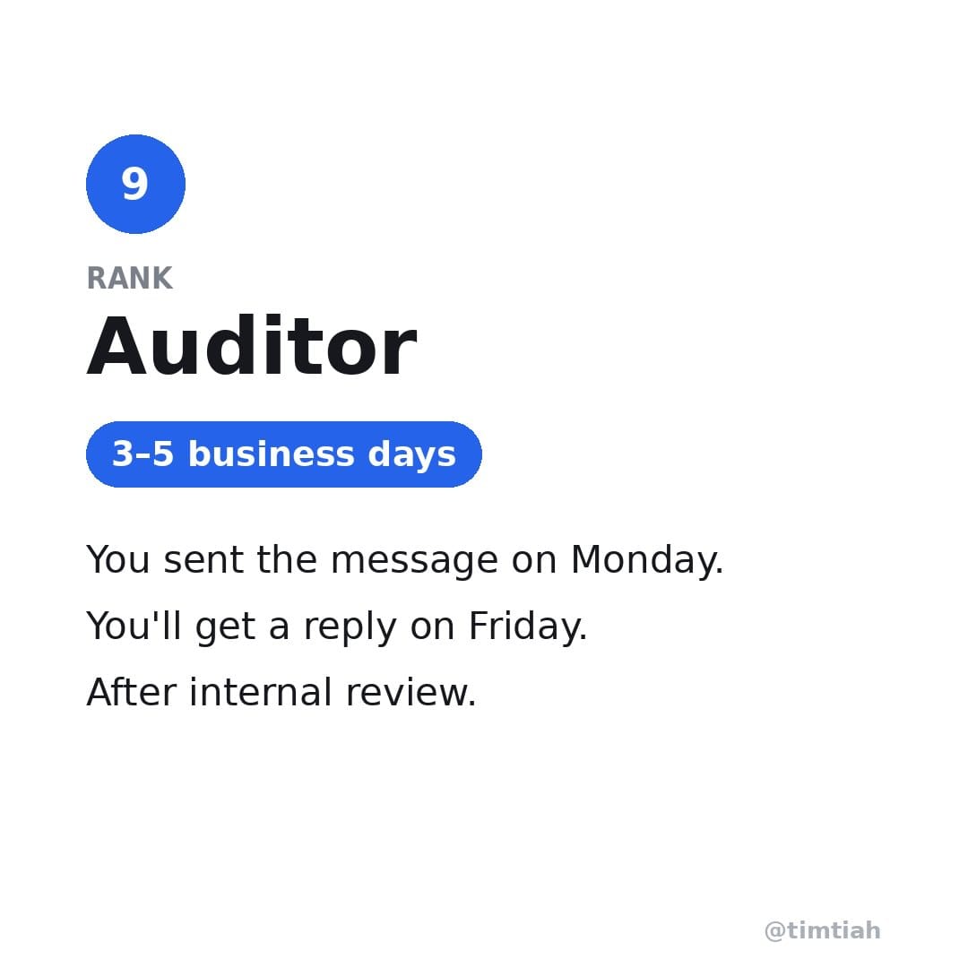 Image from: Ranking jobs by how long it’ll take to reply your text