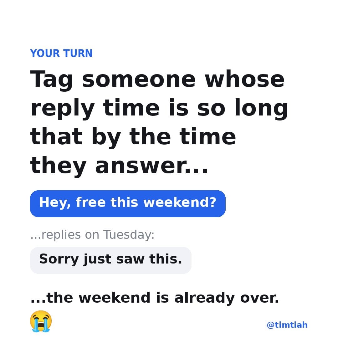 Image from: Ranking jobs by how long it’ll take to reply your text