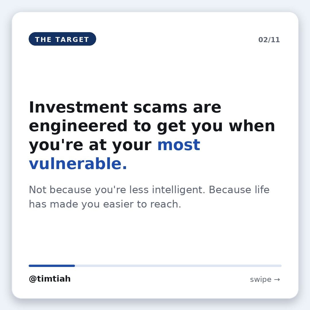 Image from: Why we sometimes don't stand a chance against investment scams 