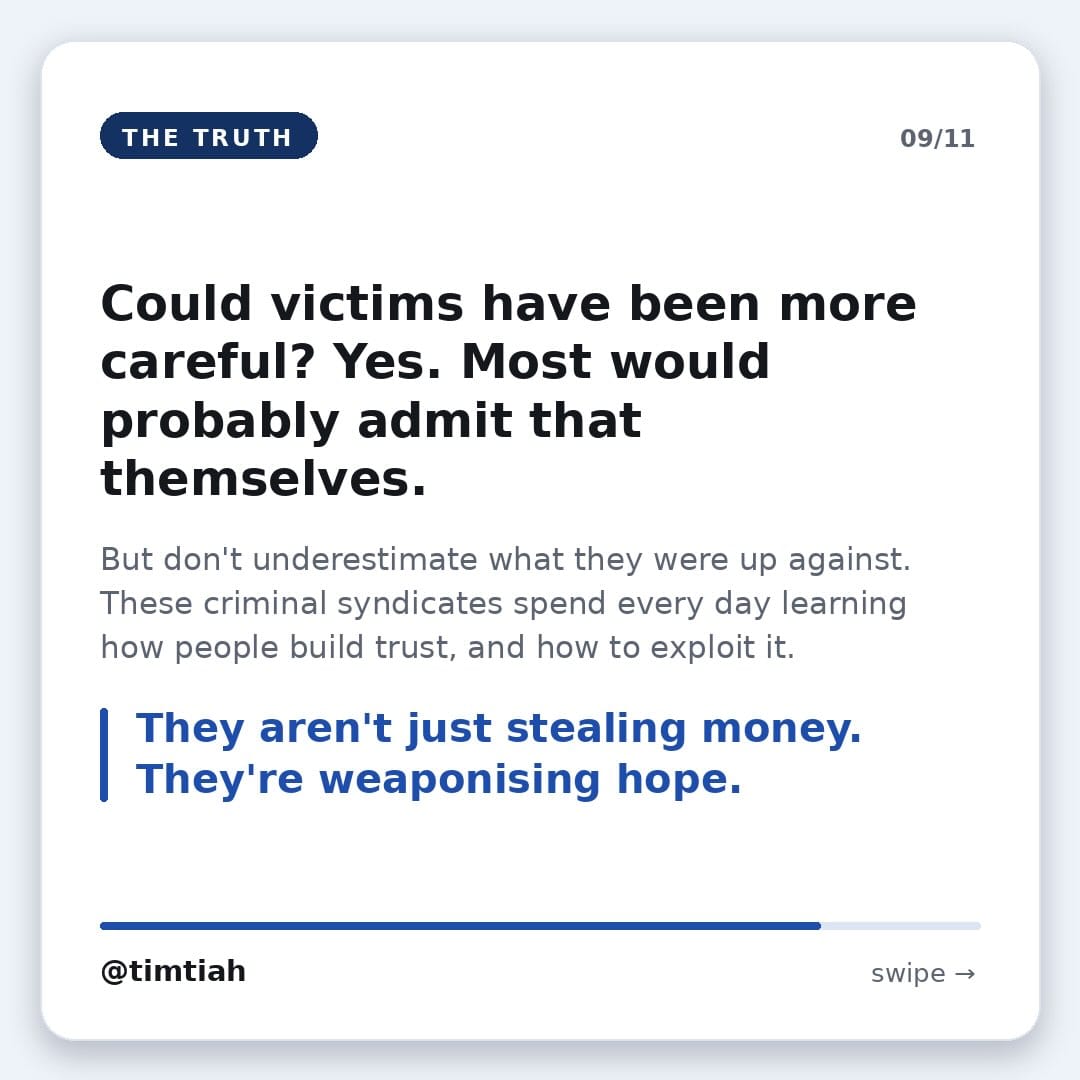 Image from: Why we sometimes don't stand a chance against investment scams 