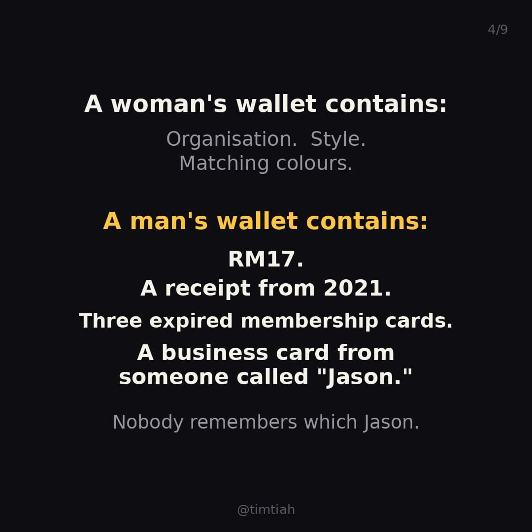 Image from: Why do guys never upgrade their wallets ?