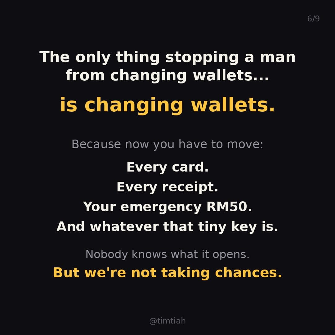 Image from: Why do guys never upgrade their wallets ?