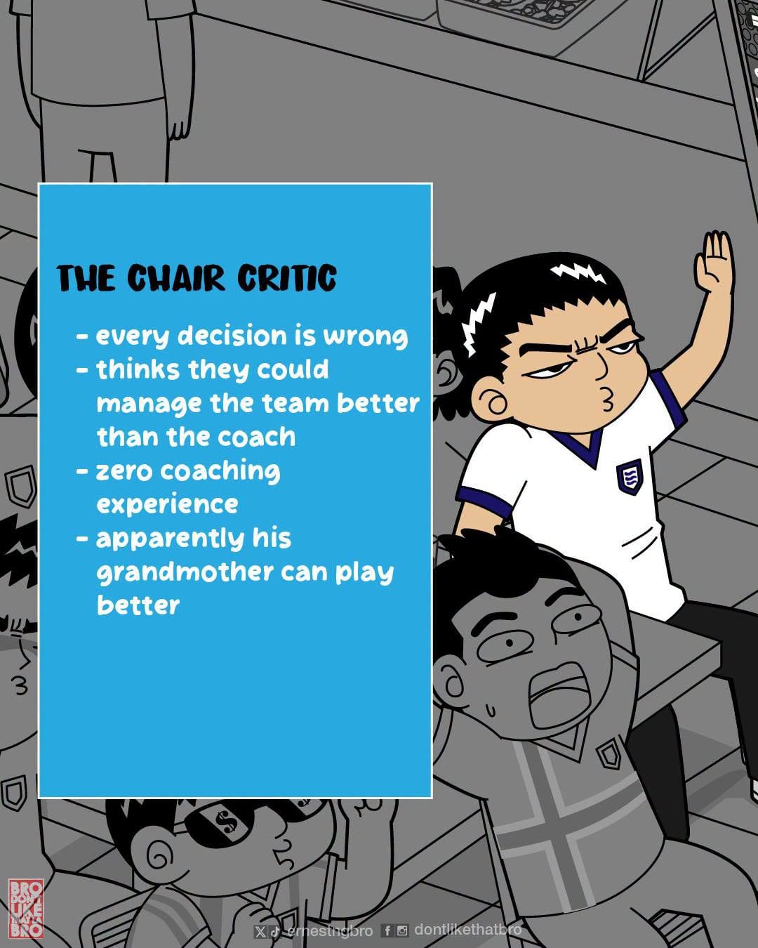Image from: After some feedback, here are 8 MORE TYPES of World Cup fans!