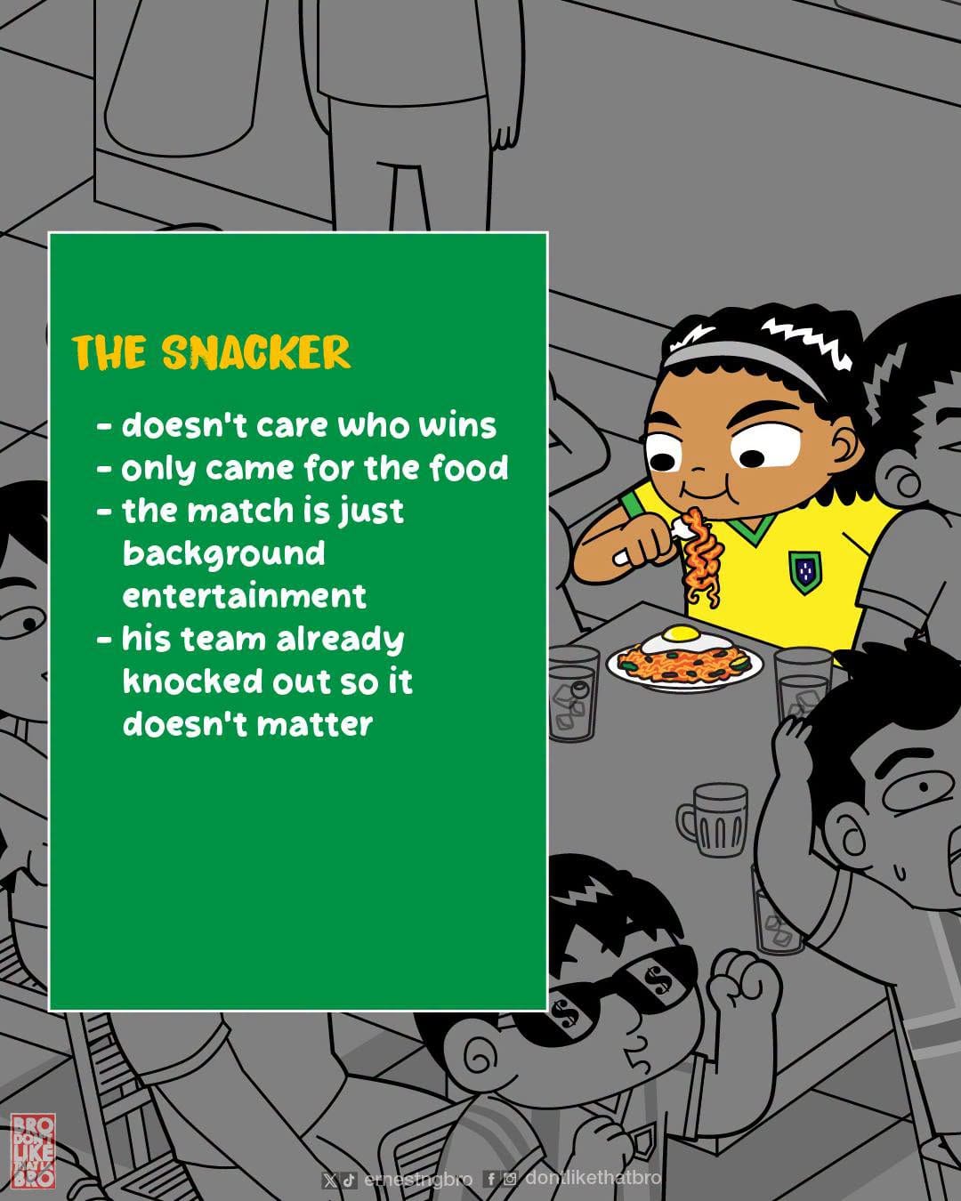Image from: After some feedback, here are 8 MORE TYPES of World Cup fans!