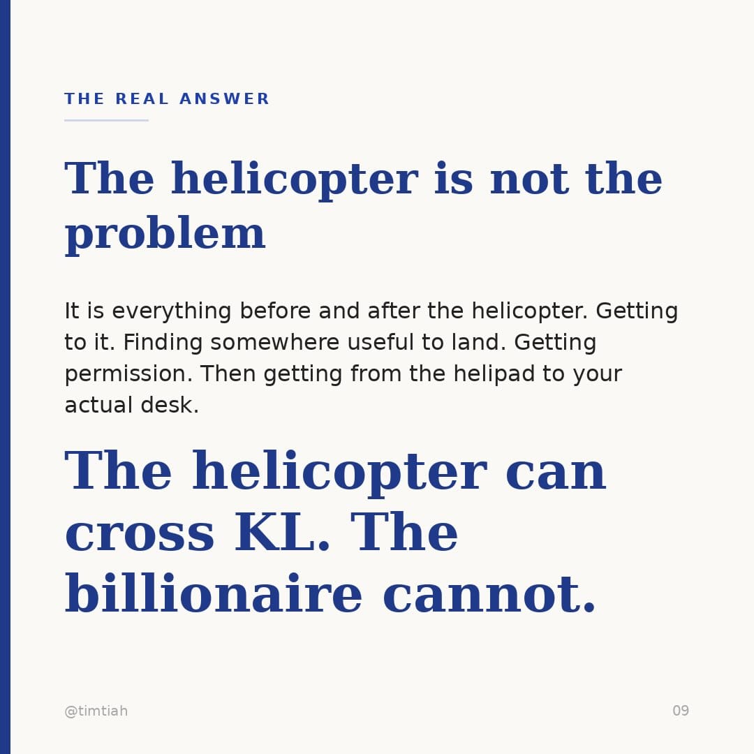 Image from: A helicopter could cross KL in under 10 minutes