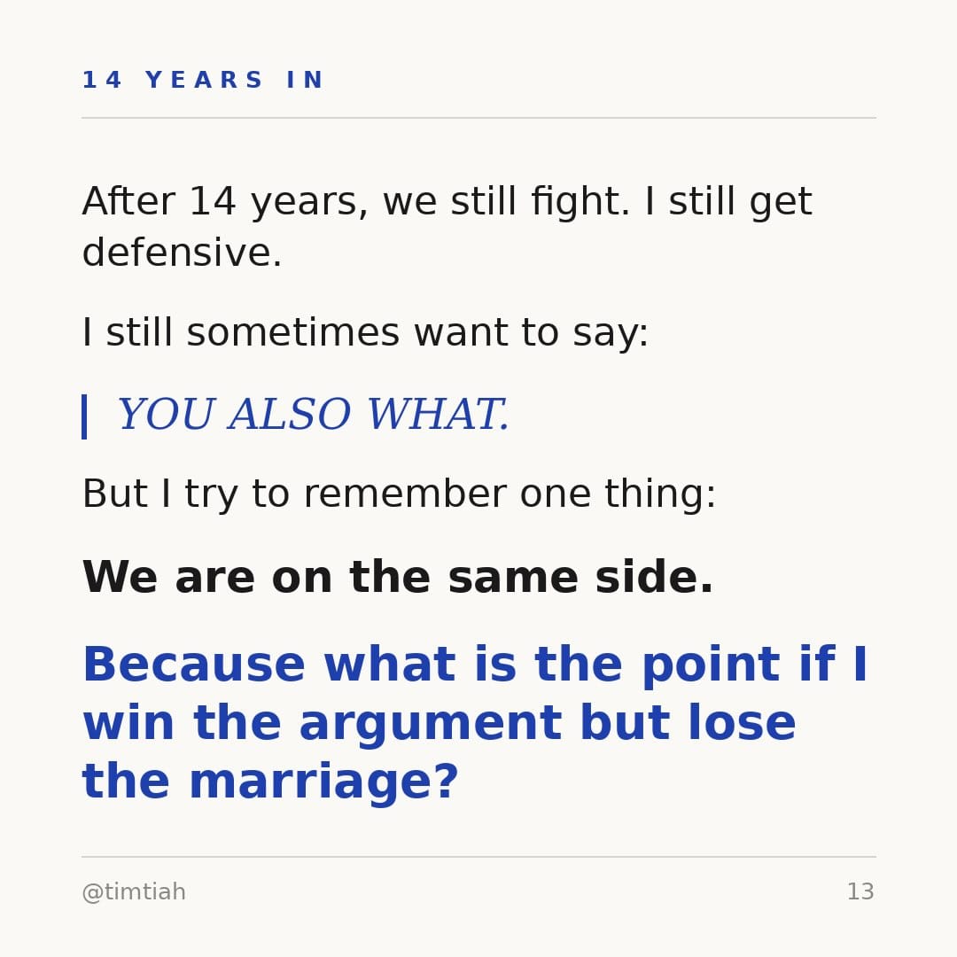 Image from: Great at arguing but terrible at marriage