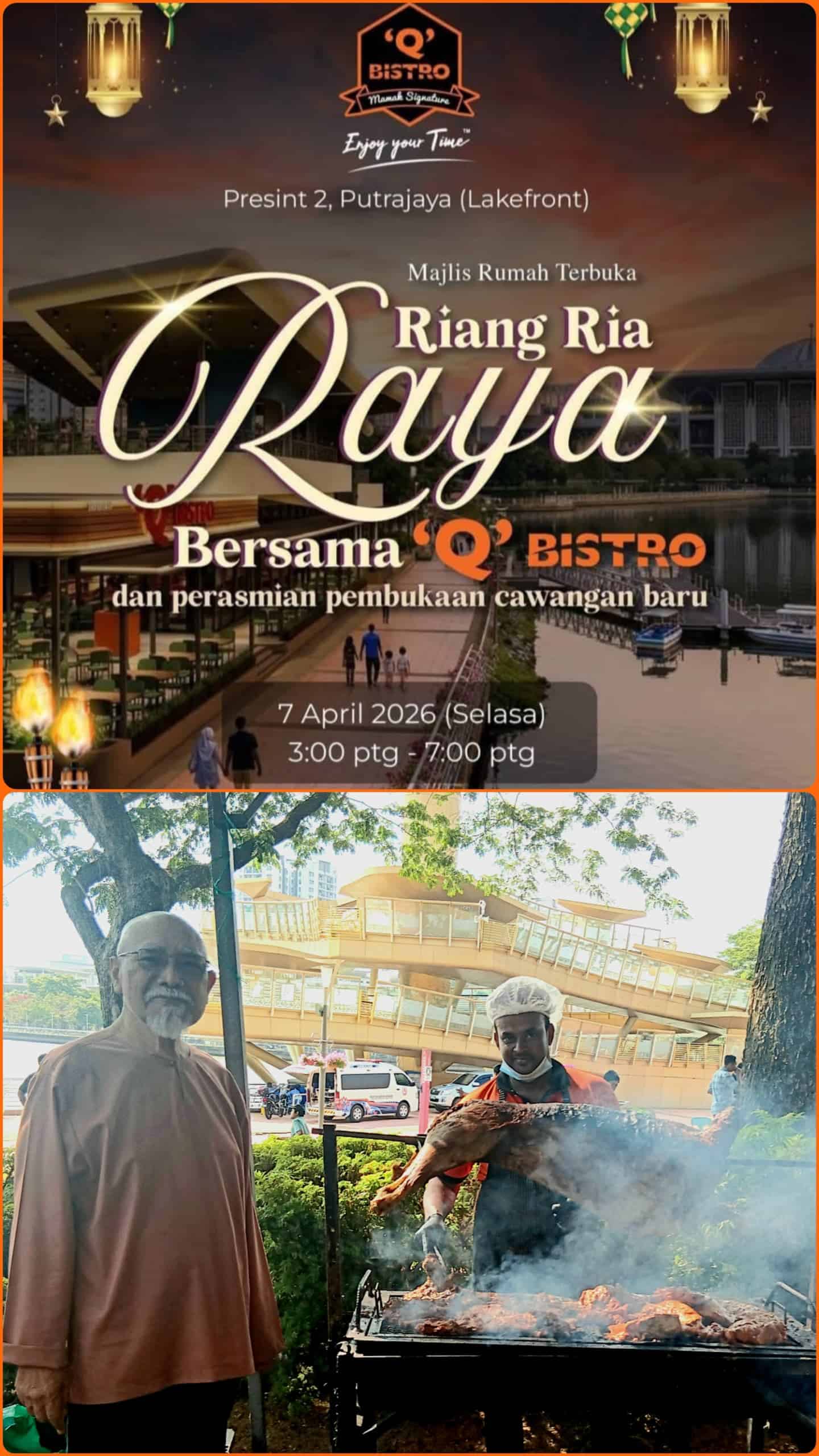 Image from: 'Q' Bistro bermula sebagai perniagaan kecil di Batu Gajah menjual makanan Mamak berkembang ke Putrajaya