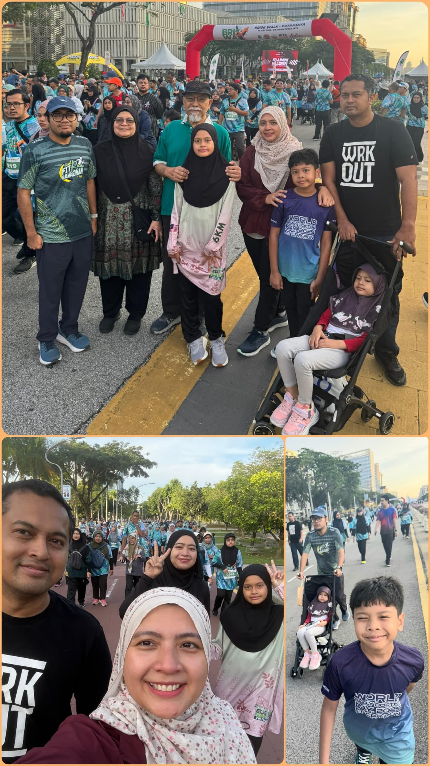 Image from: Car Free Day at the main roads in Putrajaya for Brisk Walk in conjunction with Mothers' Day & Women's Month 
