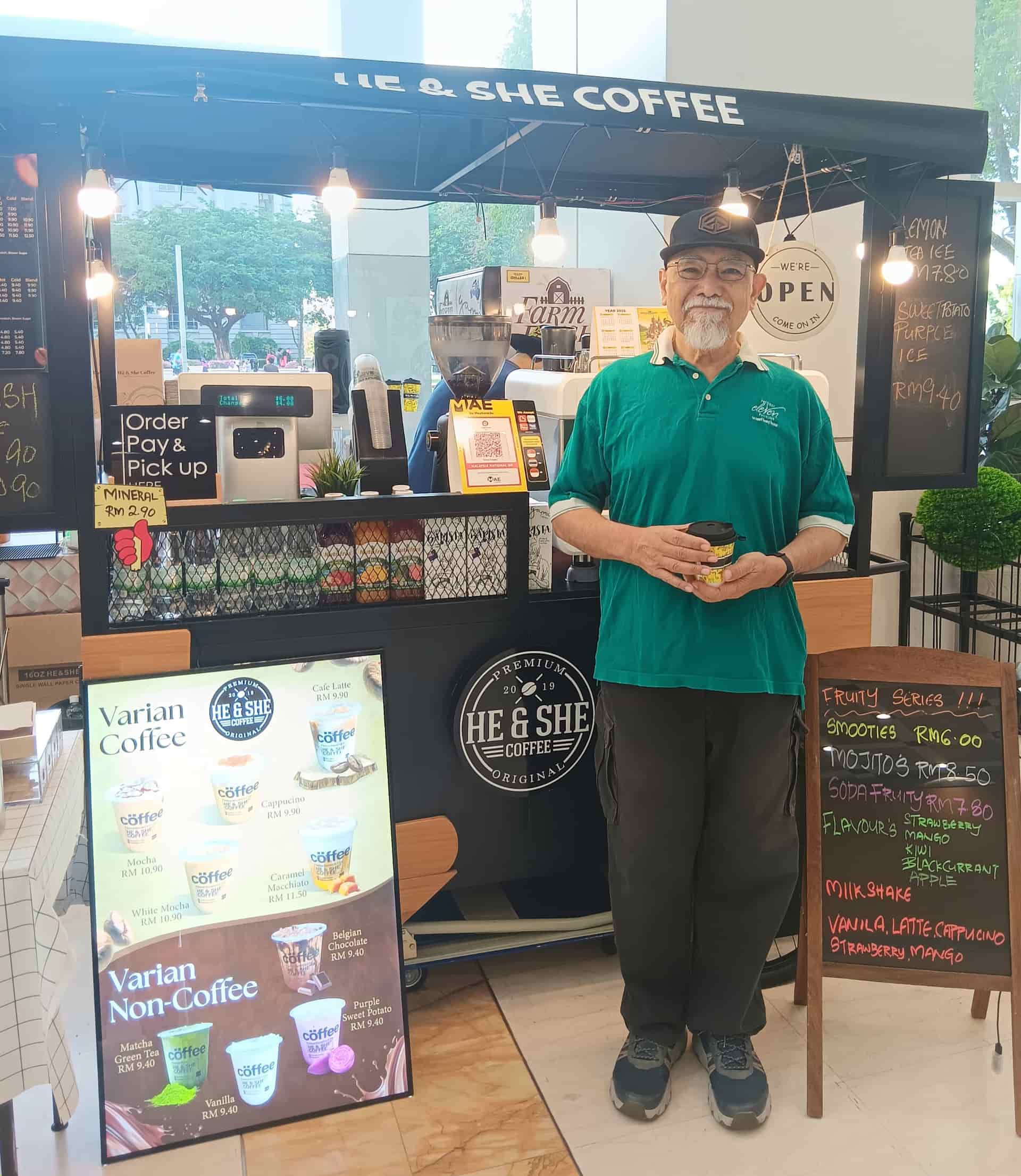 Image from: #EiTahuTak | He & She Coffee known for its presence in Malaysian universities focusing on Learning & Earning for students